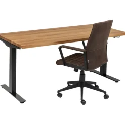 KARE Design Bureau Office Jackie chêne noir 160x80><noscript><img width=