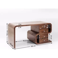 KARE Design Bureau Soft Snake noyer 150x70cm><noscript><img width=