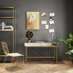 KARE Design Bureau Soran doré 120x50cm><noscript><img width=