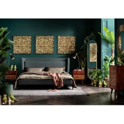 KARE Design Cadre décoratif Gold Flower 80x80cm> Accessoires