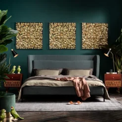 KARE Design Cadre décoratif Gold Flower 80x80cm><noscript><img width=