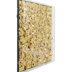 KARE Design Cadre décoratif Gold Flower 80x80cm><noscript><img width=
