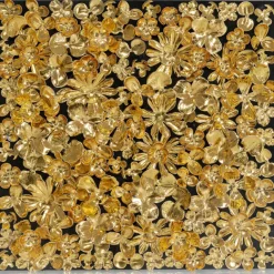 KARE Design Cadre décoratif Gold Flower 60x60cm> Accessoires