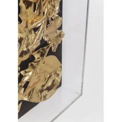 KARE Design Cadre décoratif Gold Leaf 120x120cm><noscript><img width=