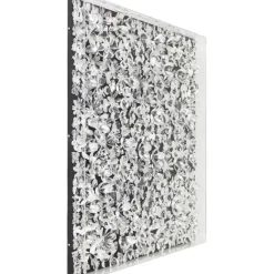 KARE Design Cadre décoratif Silver Flower 100x100cm><noscript><img width=