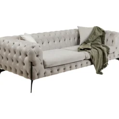 KARE Design Canapé Bellissima 3-places taupe 240cm><noscript><img width=
