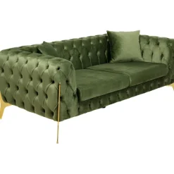 KARE Design Canapé Bellissima 2-places velours vert 200cm><noscript><img width=