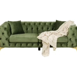 KARE Design Canapé Bellissima 2-places velours vert 200cm><noscript><img width=