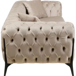 KARE Design Canapé Bellissima 2-places velours taupe 200cm><noscript><img width=