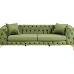 KARE Design Canapé Bellissima 3-places velours vert 240cm> Meubles