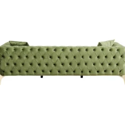 KARE Design Canapé Bellissima 3-places velours vert 240cm><noscript><img width=