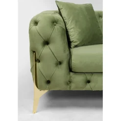 KARE Design Canapé Bellissima 3-places velours vert 240cm><noscript><img width=