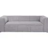KARE Design Canapé Cubetto Cord 3-places gris clair 220cm> Meubles