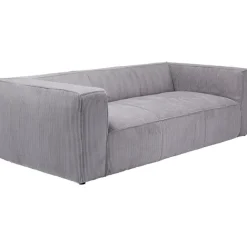 KARE Design Canapé Cubetto Cord 3-places gris clair 220cm> Meubles