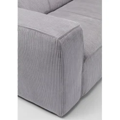 KARE Design Canapé Cubetto Cord 3-places gris clair 220cm><noscript><img width=