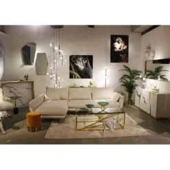 KARE Design Canapé d angle Amalfi gauche crème 275cm><noscript><img width=
