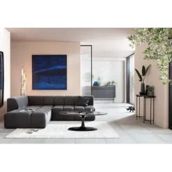KARE Design Canapé d angle Belami Velvet gris gauche> Meubles