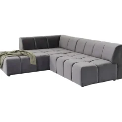 KARE Design Canapé d angle Belami Velvet gris gauche><noscript><img width=