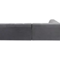 KARE Design Canapé d angle Belami Velvet gris gauche><noscript><img width=