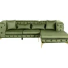 KARE Design Canapé d angle Bellissima velours vert droite> Meubles
