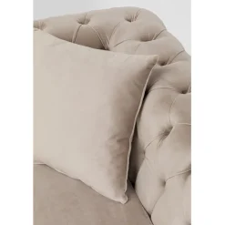KARE Design Canapé d angle Bellissima velours taupe gauche> Meubles