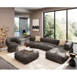 KARE Design Canapé d angle Bow droite Gris> Meubles