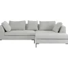 KARE Design Canapé d angle Gianni Cord gris droite> Meubles
