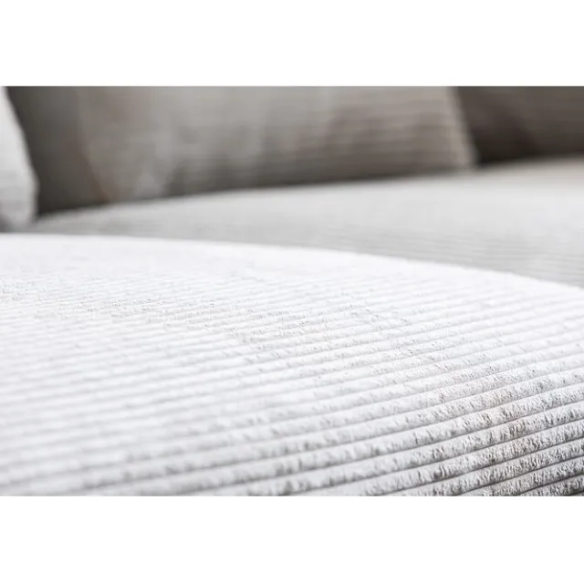 KARE Design Canapé d angle Gianni Cord gris droite> Meubles