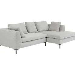 KARE Design Canapé d angle Gianni Cord gris droite><noscript><img width=