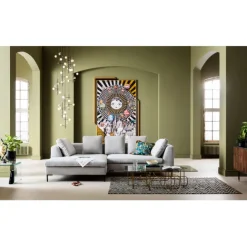 KARE Design Canapé d angle Gianni Cord gris gauche> Meubles