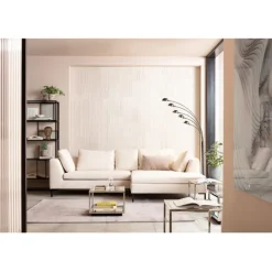 KARE Design Canapé d angle Gianni crème droite> Meubles