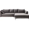 KARE Design Canapé d angle Gianni droite gris-noir> Meubles