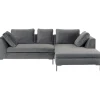 KARE Design Canapé d angle Gianni velours gris droite  270x167> Meubles