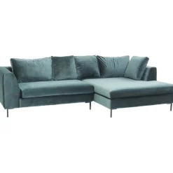 KARE Design Canapé d angle Gianni velours vert droite noir><noscript><img width=