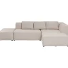KARE Design Canapé d angle Infinity Ottomane crème droite> Meubles