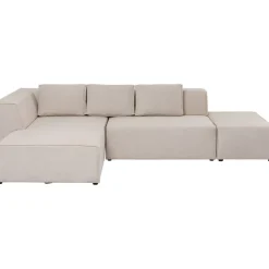 KARE Design Canapé d angle Infinity Ottomane crème gauche> Meubles