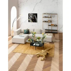 KARE Design Canapé d angle Infinity Ottomane crème gauche> Meubles