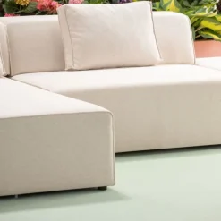KARE Design Canapé d angle Infinity Ottomane crème gauche><noscript><img width=