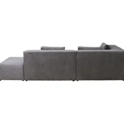 KARE Design Canapé d angle Infinity Ottomane Cord gris gauche><noscript><img width=