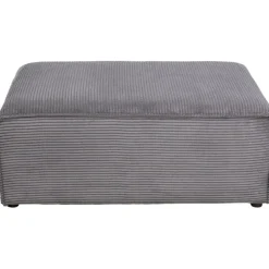 KARE Design Canapé d angle Infinity Ottomane Cord gris gauche><noscript><img width=