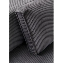 KARE Design Canapé d angle Infinity Ottomane Cord gris gauche><noscript><img width=