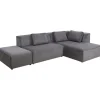 KARE Design Canapé d angle Infinity Ottomane Cord gris droite> Meubles