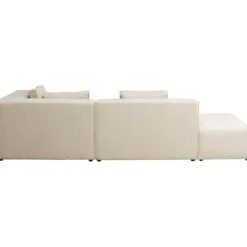 KARE Design Canapé d angle Infinity Ottomane Cord crème droite><noscript><img width=