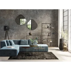 KARE Design Canapé d angle Infinity velours ocean gauche> Meubles