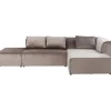 KARE Design Canapé d angle Infinity Velvet Taupe Droite> Meubles