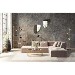 KARE Design Canapé d angle Infinity Velvet Taupe Droite><noscript><img width=