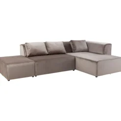 KARE Design Canapé d angle Infinity Velvet Taupe Droite><noscript><img width=
