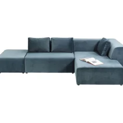 KARE Design Canapé d angle Infinity velours ocean droite> Meubles