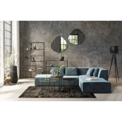 KARE Design Canapé d angle Infinity velours ocean droite> Meubles
