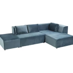 KARE Design Canapé d angle Infinity velours ocean droite><noscript><img width=